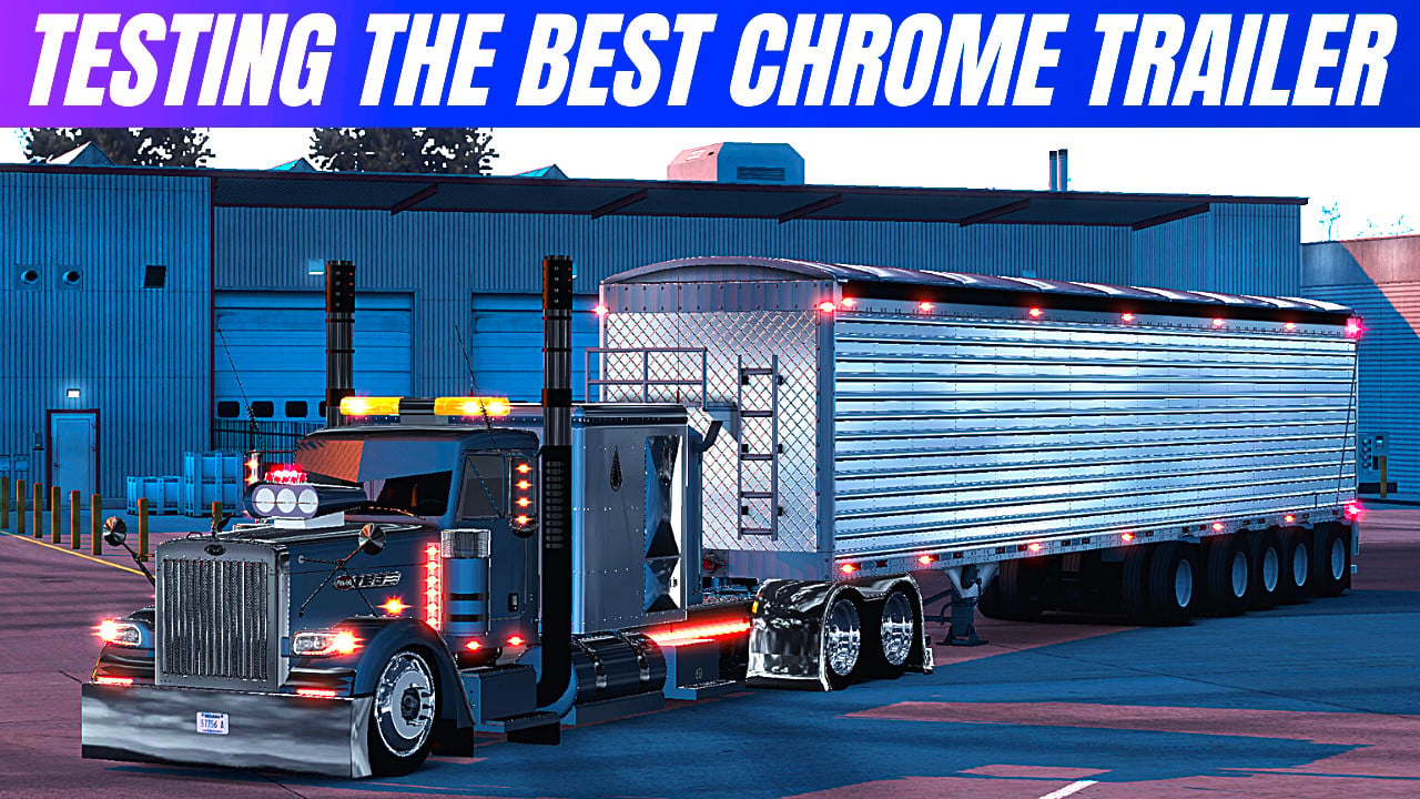 American Truck Simulator THE BEST CHROME TRAILER WILKINS [ATS 1.40-1.39]